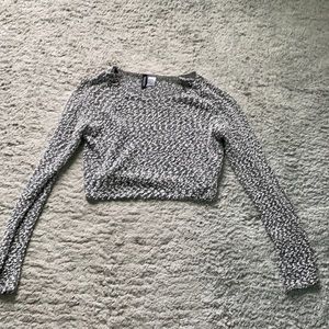 Divide cropped sweater